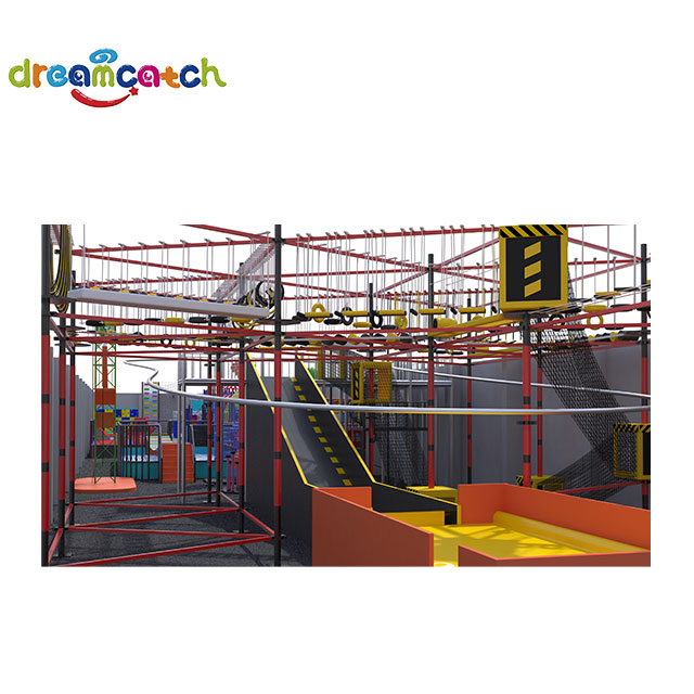 Rope Climbing And Ninja of Trampoline Park Buy trampoline equipment