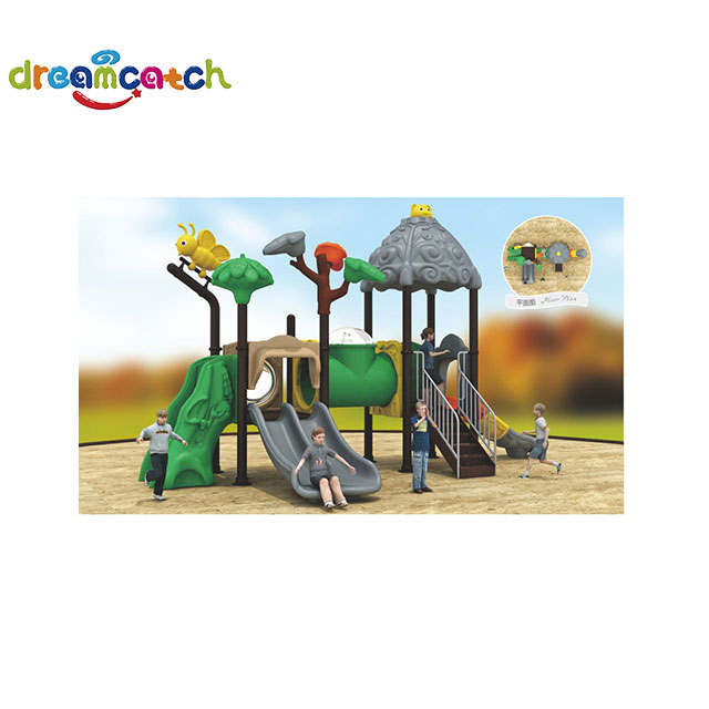 China Large outdoor amusement equipment three slides manufacturers, Large outdoor amusement